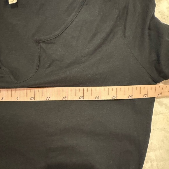 Madewell split neck Black pointelle Long Sleeve Bodysuit nwt soft stretchy - Picture 5 of 8